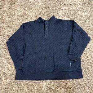 Eddie Bauer Blue Quilted Pullover